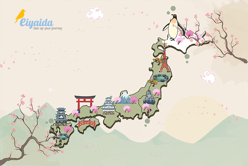 แผนที่ญี่ปุ่น By Eiyaida - Jazz Up Your Journey