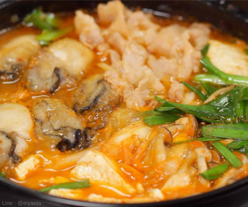 อาหารหน้าหนาวของญี่ปุ่น Kimchi nabe