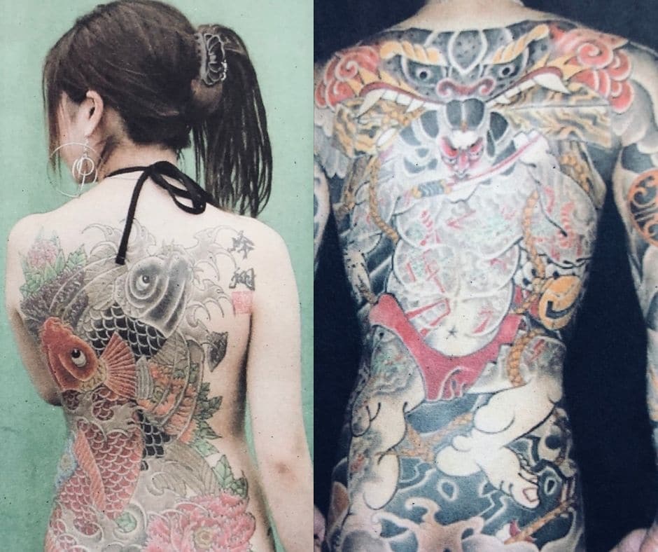 การสักในหญิงและชายญี่ปุ่น