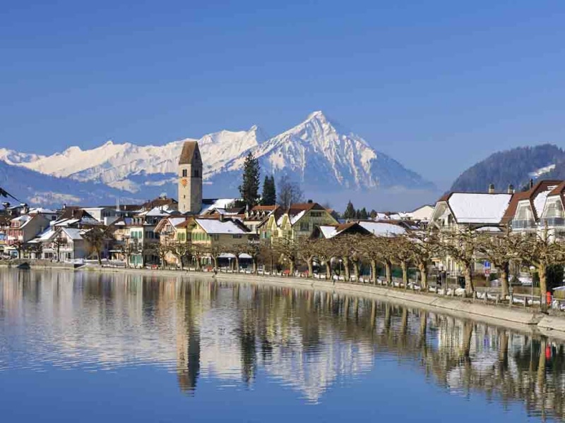 INTERLAKEN - Sicht von der