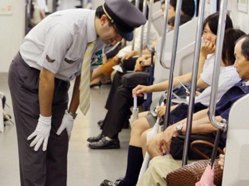 การขอโทษของคนขับรถไฟญี่ปุ่น